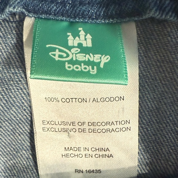 Disney Baby Mickey Mouse Denim Romper | Size 3-6 Months | NWT - Picture 6 of 9